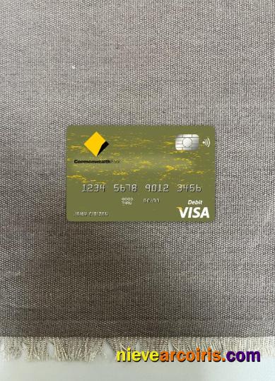 Australia Commonwealth bank visa card photolook